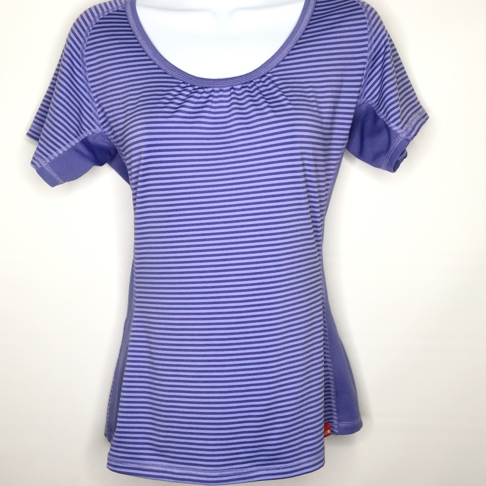 North Face Vaporwick Colorblock Scoop Shirt Small